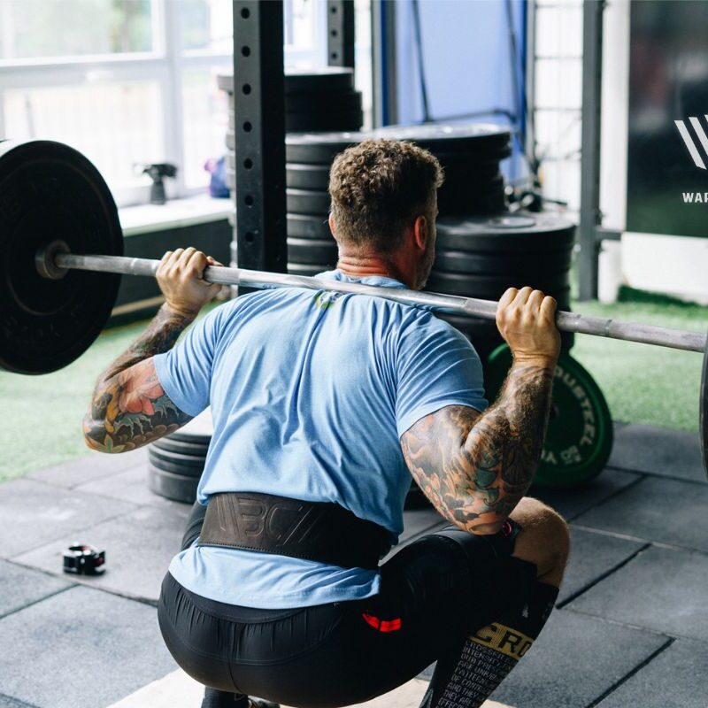 Shops deadlifting with raised heels